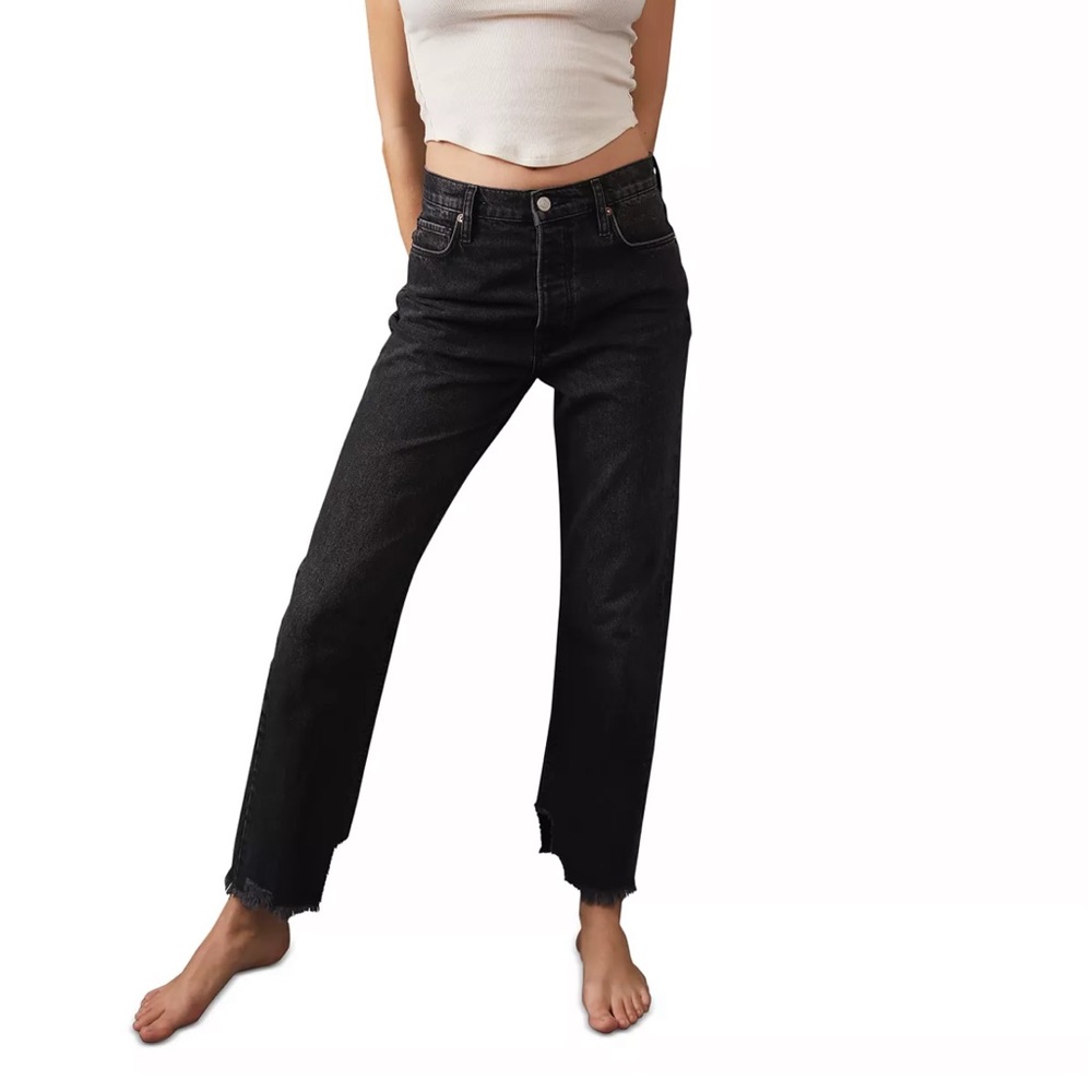 Free People Tapered Baggy Boyfriend Jeans